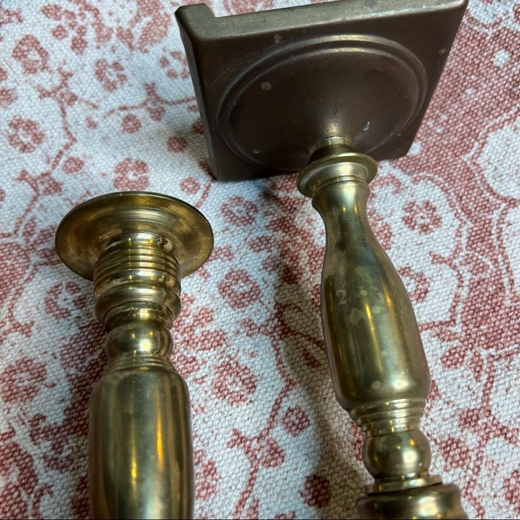 Vintage Brass Candlesticks - Picture 7 of 11